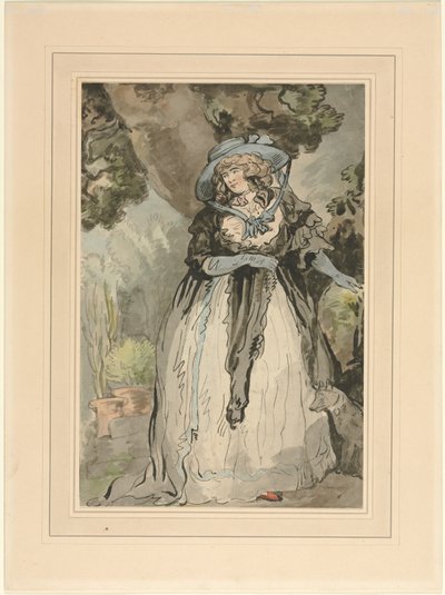 Mme Samuel Howitt (née Elizabeth Rowlandaon) - attributed to George Murgatroyd Woodward