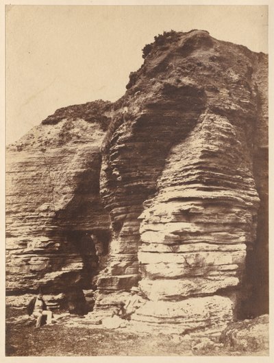 Rochers à Livermead près de Torquay (Angleterre) - attributed to John Dillwyn Llewelyn
