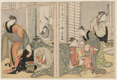 Les plaisirs élégants des quatre saisons - attributed to Kitagawa Utamaro