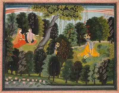 Sakhi persuade Radha de rencontrer Krishna, d
