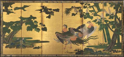 Phénix et paulownia - attributed to Tosa Mitsuyoshi