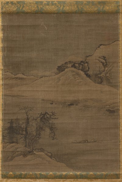 Paysage avec pêcheurs - attributed to Yi Bul hae