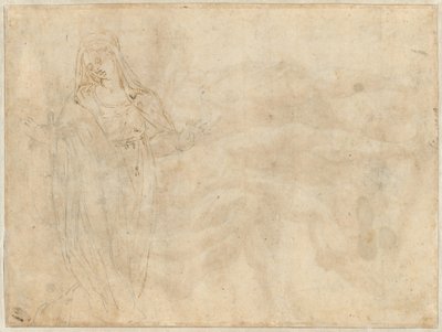 Femme agenouillée (verso) - called Bertoia Jacopo Zanguidi