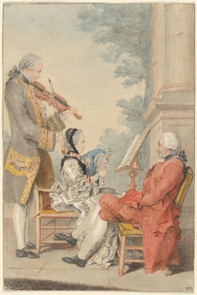 Monsieur et Madame Blizet avec Monsieur Le Roy l
