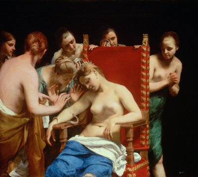 La Mort de Cléopâtre - called Guido Canlassi Guido Cagnacci