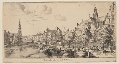 Le Noorder Marckt avec le Kerck, extrait de Vues d