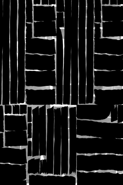 Motif abstrait en grille noire - cartissi