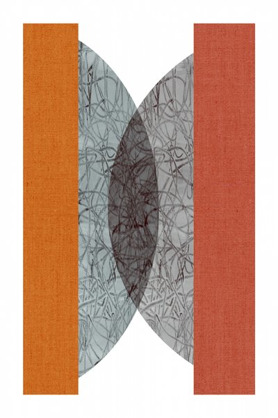 Géométrie abstraite orange - cartissi