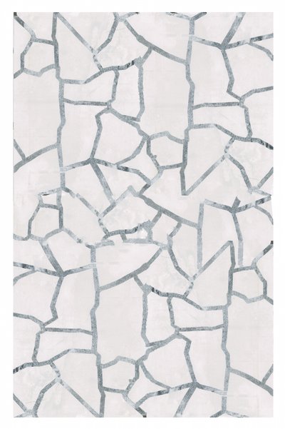 Mosaïque abstraite en argent - cartissi