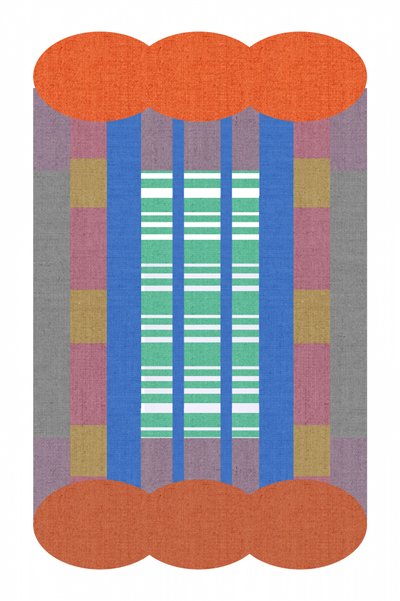Rayures abstraites sur tissu - cartissi