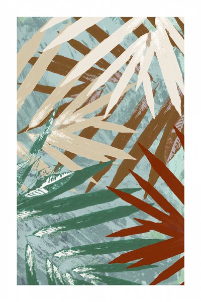 Feuillage tropical abstrait - cartissi