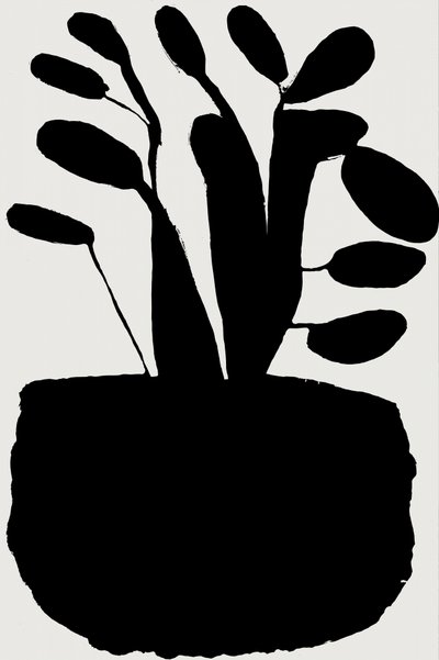 Silhouette botanique noire - cartissi