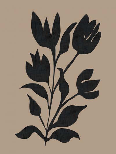 Silhouette botanique noire - cartissi