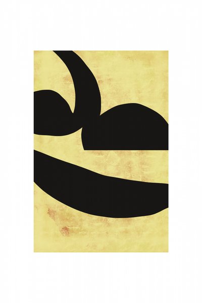 Abstrait noir et jaune vif - cartissi