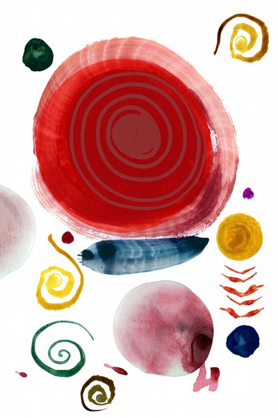 Formes abstraites colorées - cartissi