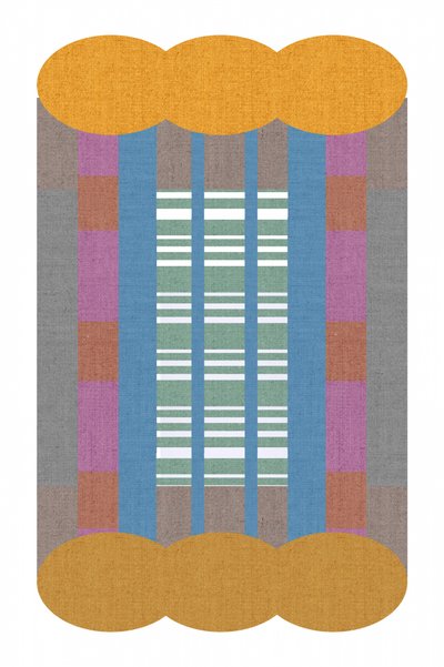 Tissu géométrique coloré - cartissi