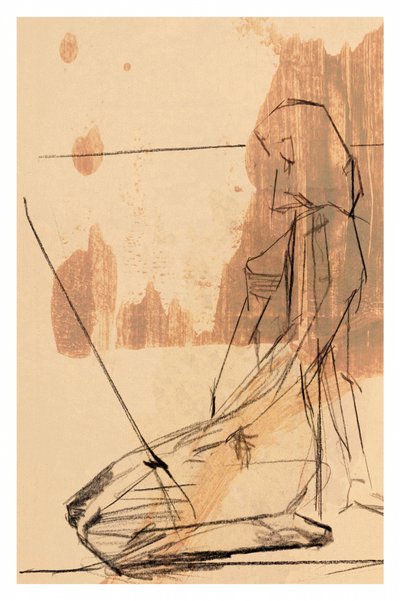 Figure abstraite contemplative - cartissi