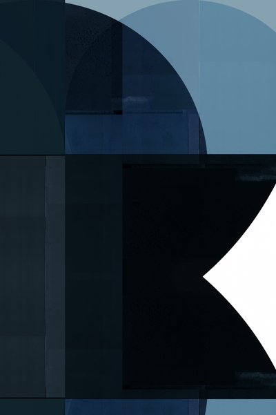 Arcs géométriques bleu foncé - cartissi
