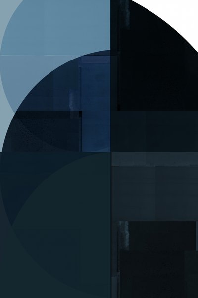 Géométrie bleu profond - cartissi