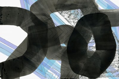Abstrait bleu-gris dynamique - cartissi