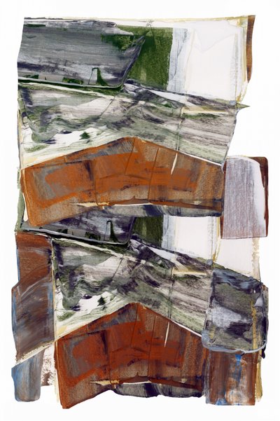 Paysage abstrait aux tons terreux - cartissi