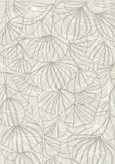 Motifs de feuilles ondulantes - cartissi