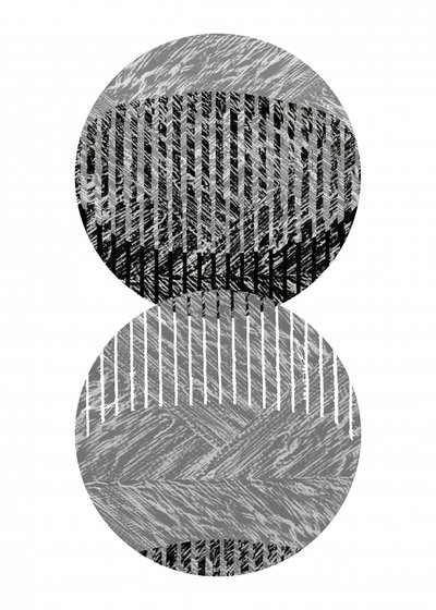 Cercles à rayures géométriques - cartissi