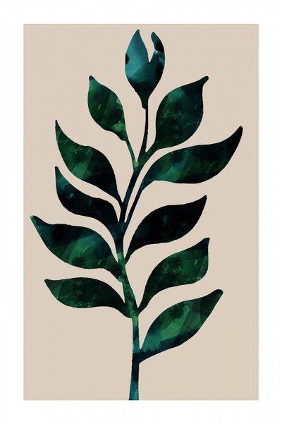 Tige botanique verte - cartissi