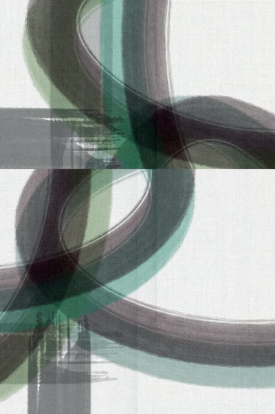 Flux abstrait vert-gris - cartissi