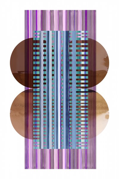 Motif abstrait en superposition - cartissi