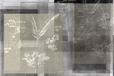 Composition botanique abstraite en superposition - cartissi