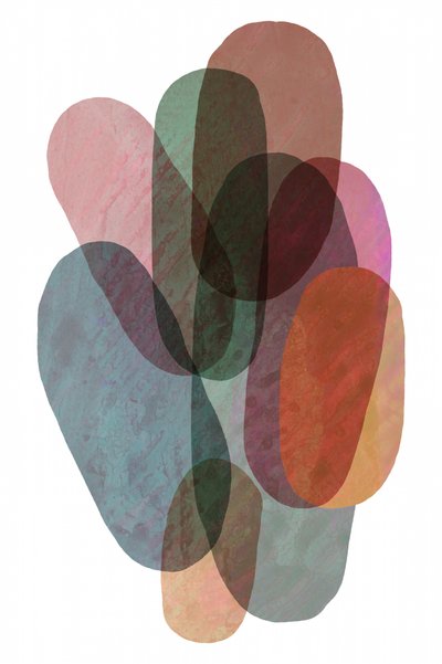 Formes abstraites organiques superposées - cartissi