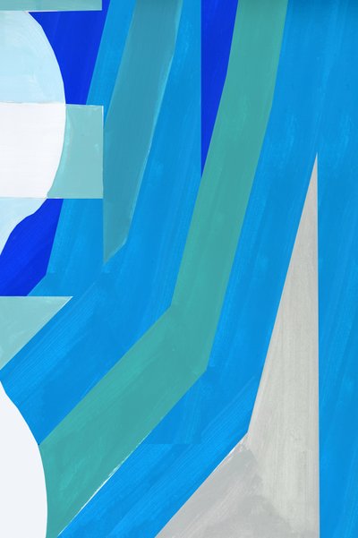 Formes bleues modernes - cartissi