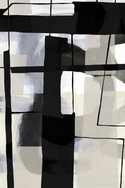 Formes abstraites monochromes - cartissi