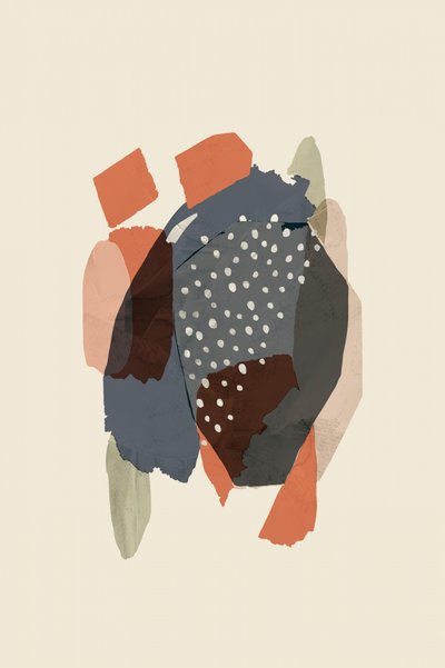 Collage abstrait organique - cartissi