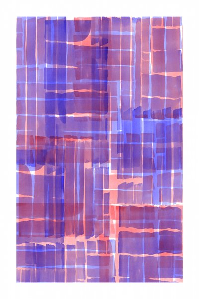 Couches en damier violet et rose - cartissi