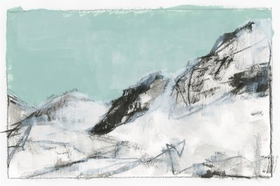 Abstrait « Montagne enneigée » - cartissi