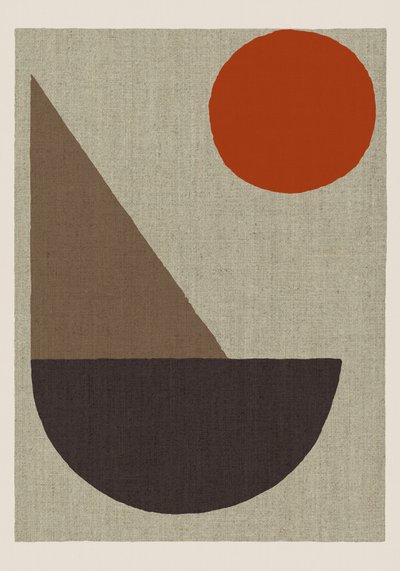 Abstrait « Soleil en terre cuite » - cartissi
