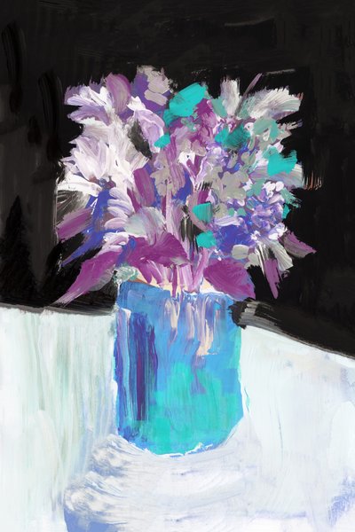 Nature morte florale éclatante - cartissi