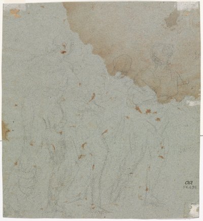 Esquisse pour Lot et ses filles (verso) - circle of Pietro da Cortona