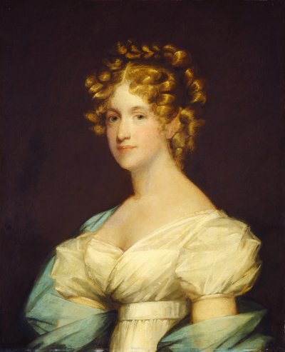 Charlotte Morton Dexter (Mme Andrew Dexter) - completed by an unknown artist Gilbert Stuart