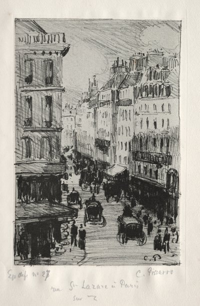 Rue Saint-Lazare, Paris - copy after Augustin Pajou
