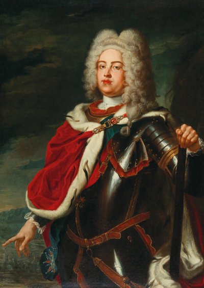 Frédéric Auguste II, Électeur de Saxe et futur roi Auguste III de Pologne en tant que prince héritier - Ádam Mányoki