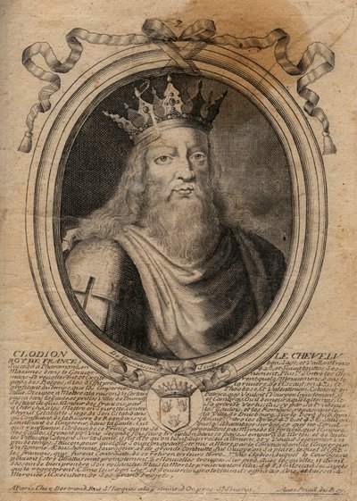 Clodion dit « Le Chevelu » (428-448), ancêtre des Mérovingiens, chef des Francs Saliens - Clodion Le Chevelu (c.428-47) roi d