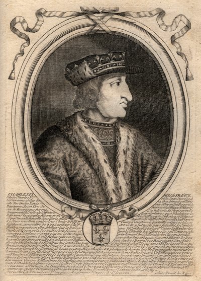 Portrait de Charles VI (1368-1422), roi de France - de Larmessin