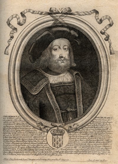 Portrait de Childebert II (c. 570 - 596), roi d