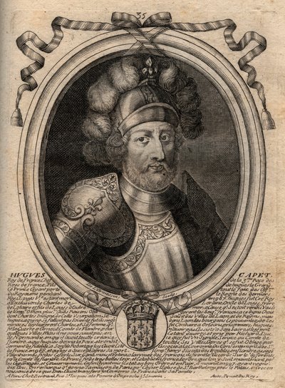 Portrait de Hugues I Capet (v. 941-996), roi de France - de Larmessin