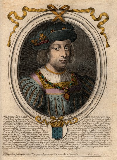 Portrait de Philippe V le Long (1294-1322), roi de France - Philippe V (1294-1322) 