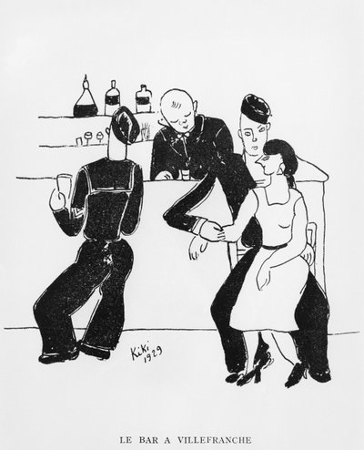 Bar à Villefranche, illustration de 