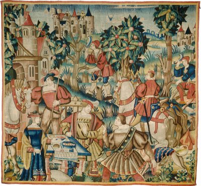 Le Retour de la Chasse - design and cartoon Flemish 16th Century, probably Tournai; woven in Tournai in an undetermined workshop